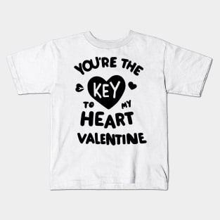 You're the Key to my Heart Valentine Kids T-Shirt